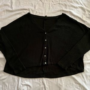 Black Button Down Blouse